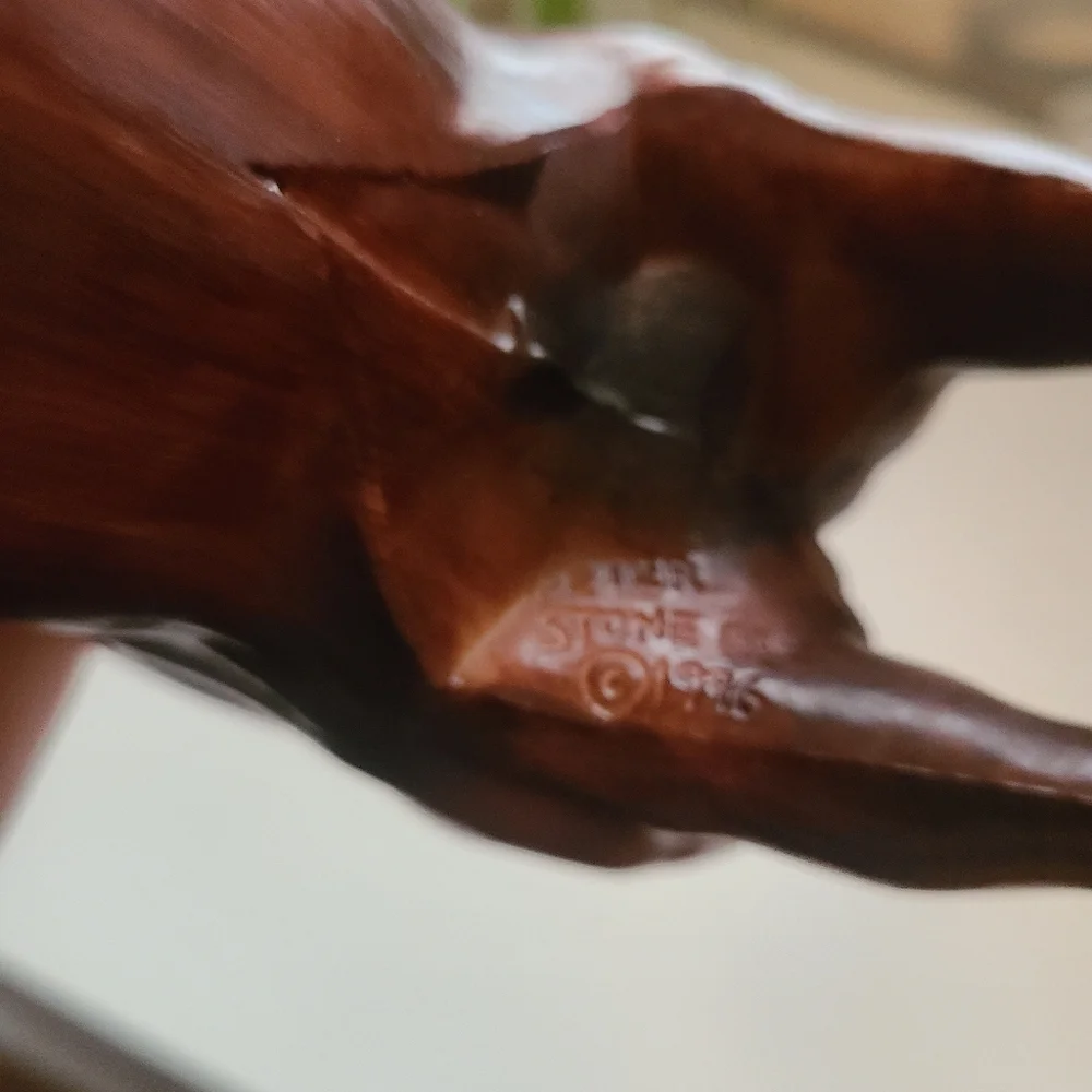 Peter Stone Woody Woodgrain Draft Horse Model - Picture 5 of 5